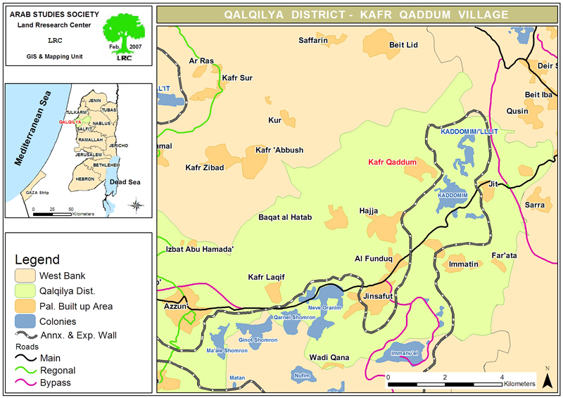Settlers of "Kadumim" Set Fire to Agricultural Land in Kafr Qaddum Village / Qalqilya Governorate | LRC