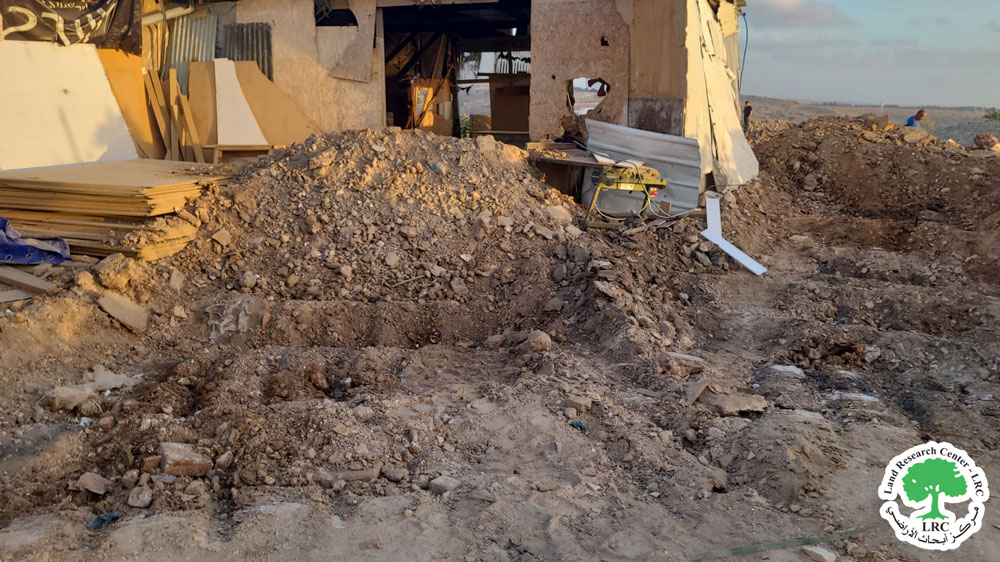 The Israeli Occupation Ravage a Section of Road in Deir Ballut/  West Salfit Governorate | LRC